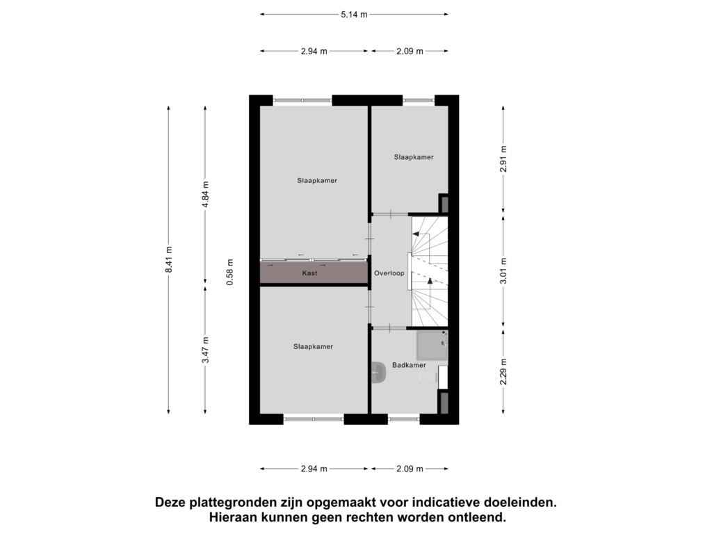 Bekijk plattegrond van Eerste Verdieping van Kruithuisstraat 63