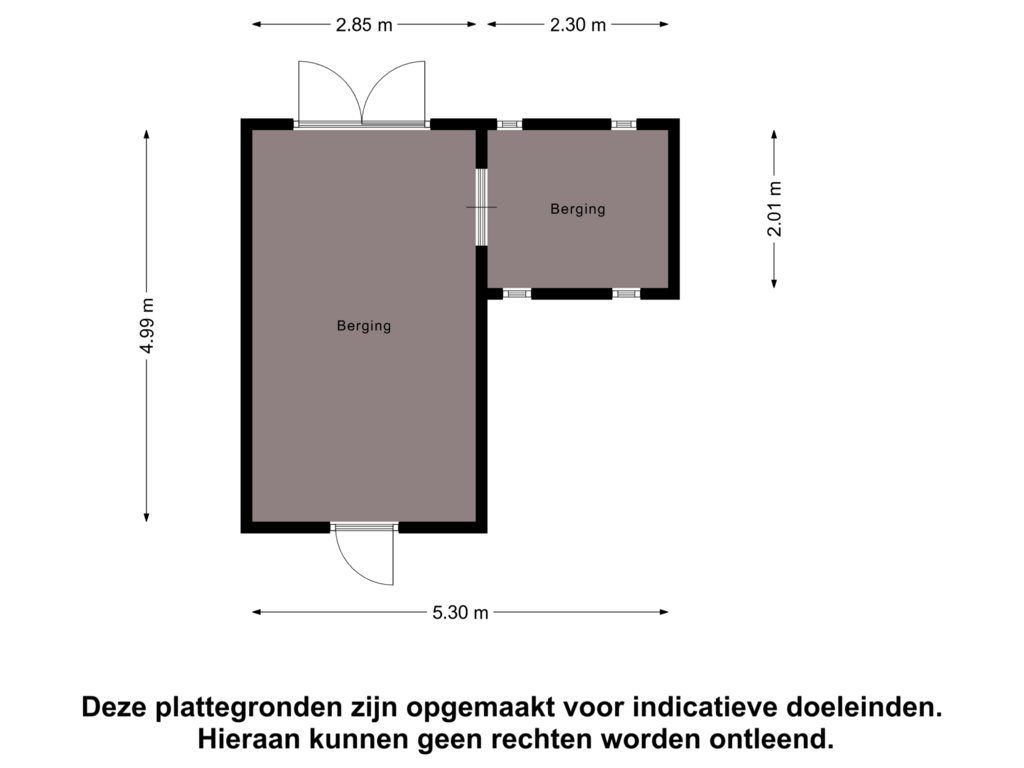 Bekijk plattegrond van Berging van Kruithuisstraat 63