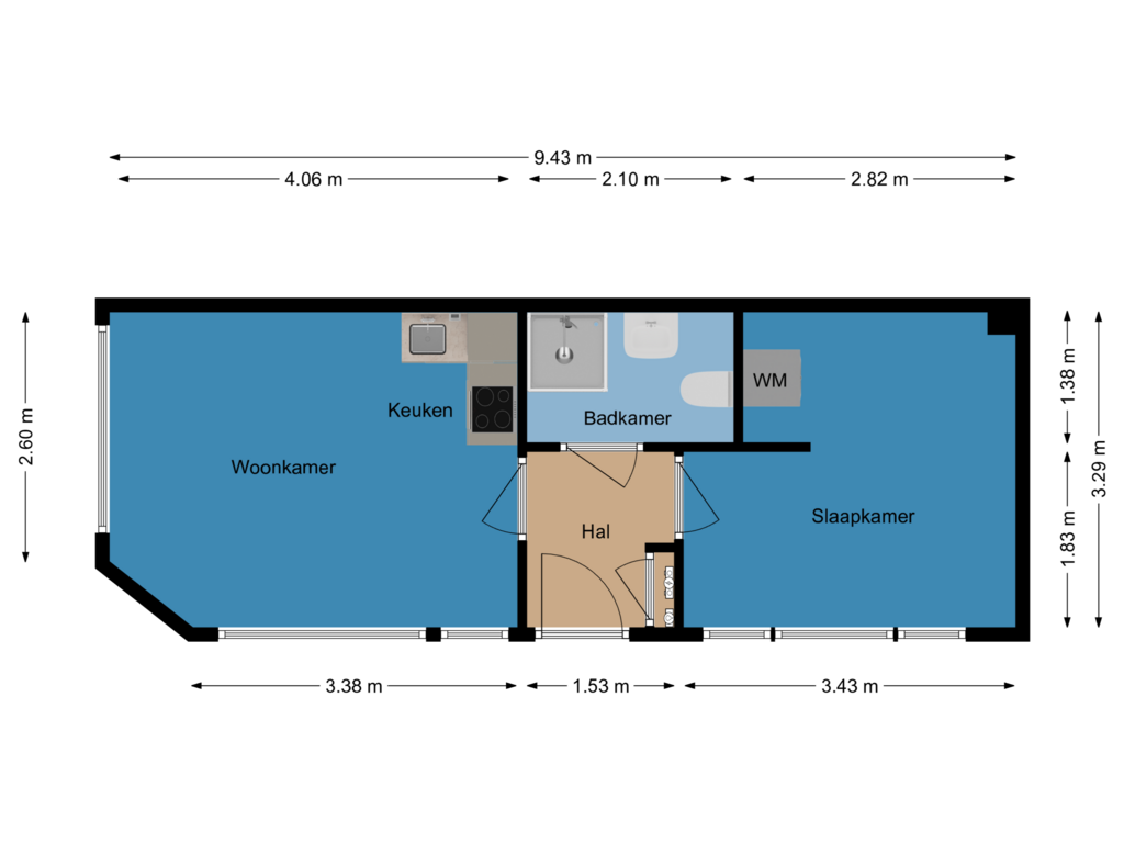 Bekijk plattegrond van Begane grond van Vleutenseweg 460