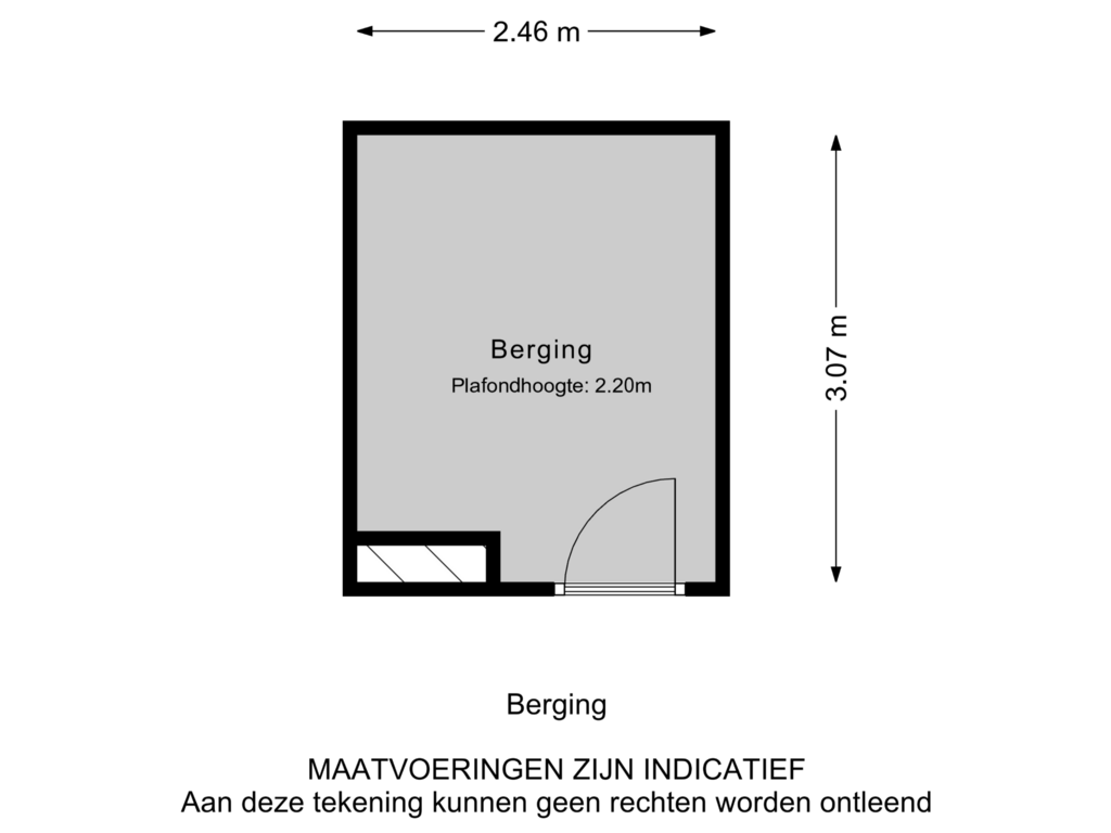 Bekijk plattegrond van Berging van Thorbeckeweg 329