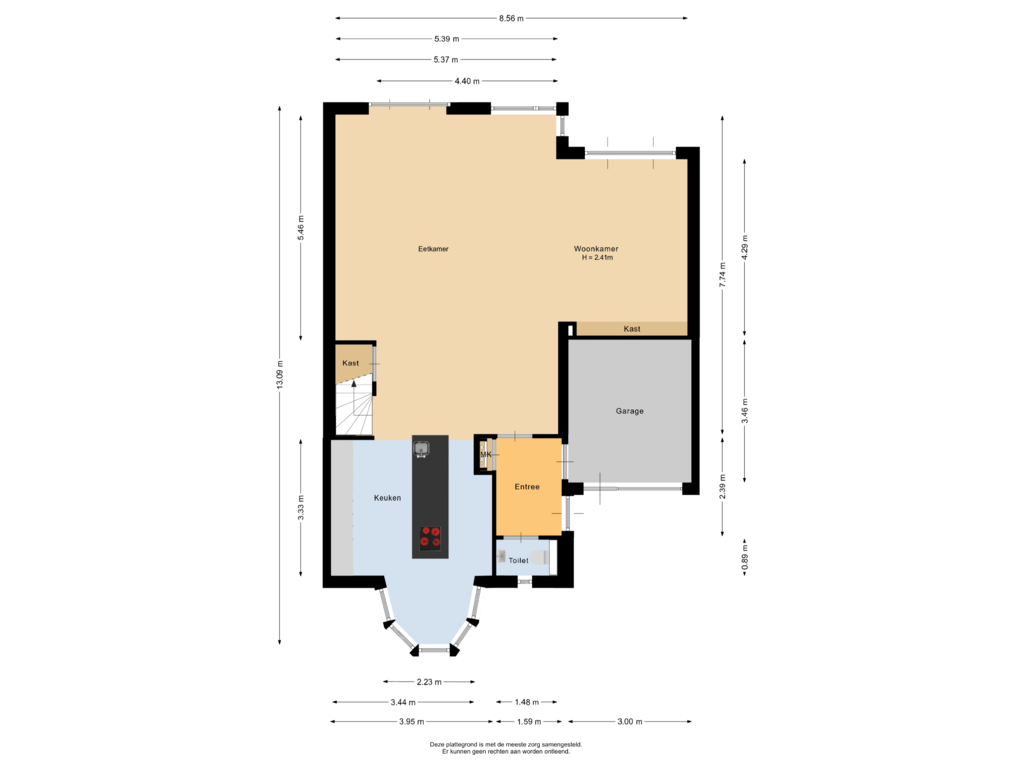 View floorplan of Begane grond of Matissehof 64