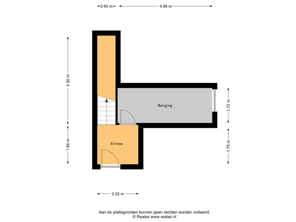 View floorplan of Entree of Nieuwstad 111