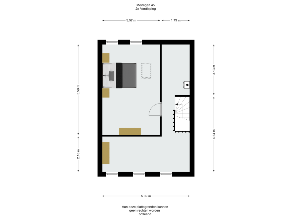 View floorplan of 2e Verdieping of Meiregen 45