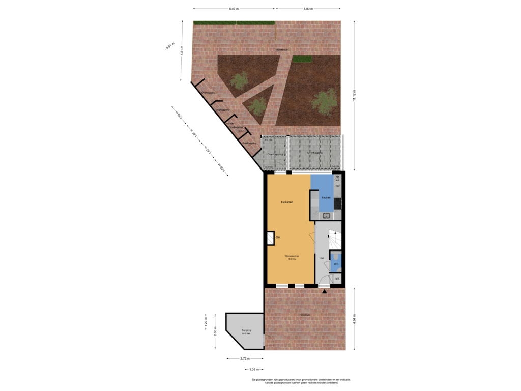 Bekijk plattegrond van Situatie van Hoveniersdreef 313