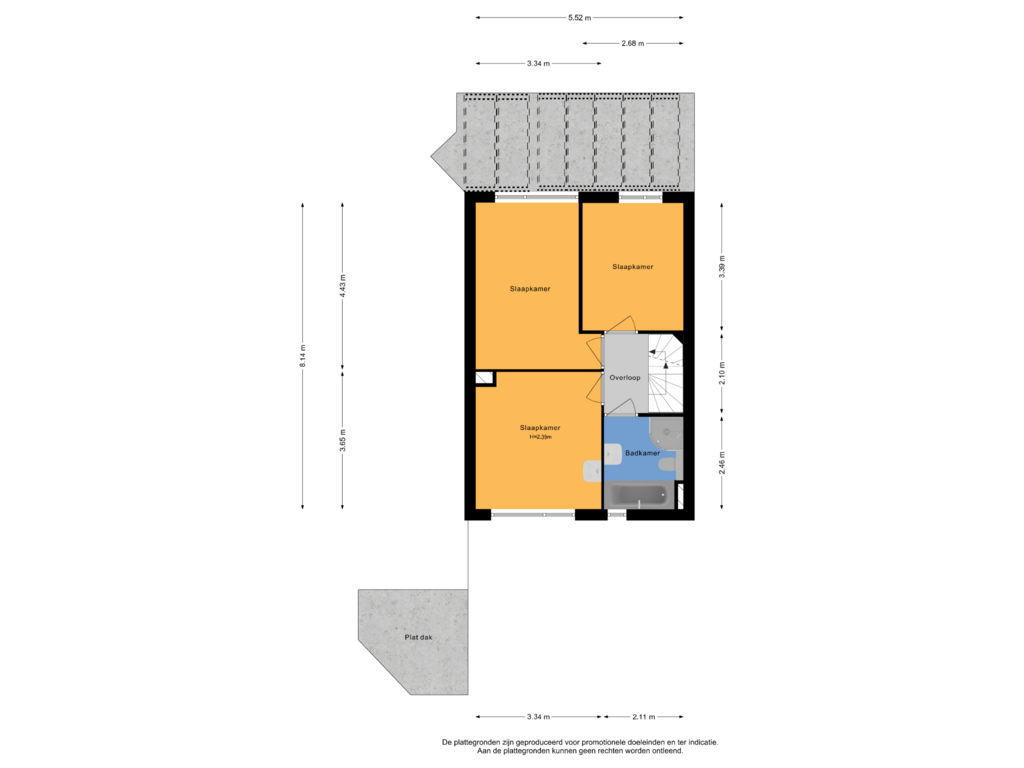 Bekijk plattegrond van 1e verdieping van Hoveniersdreef 313