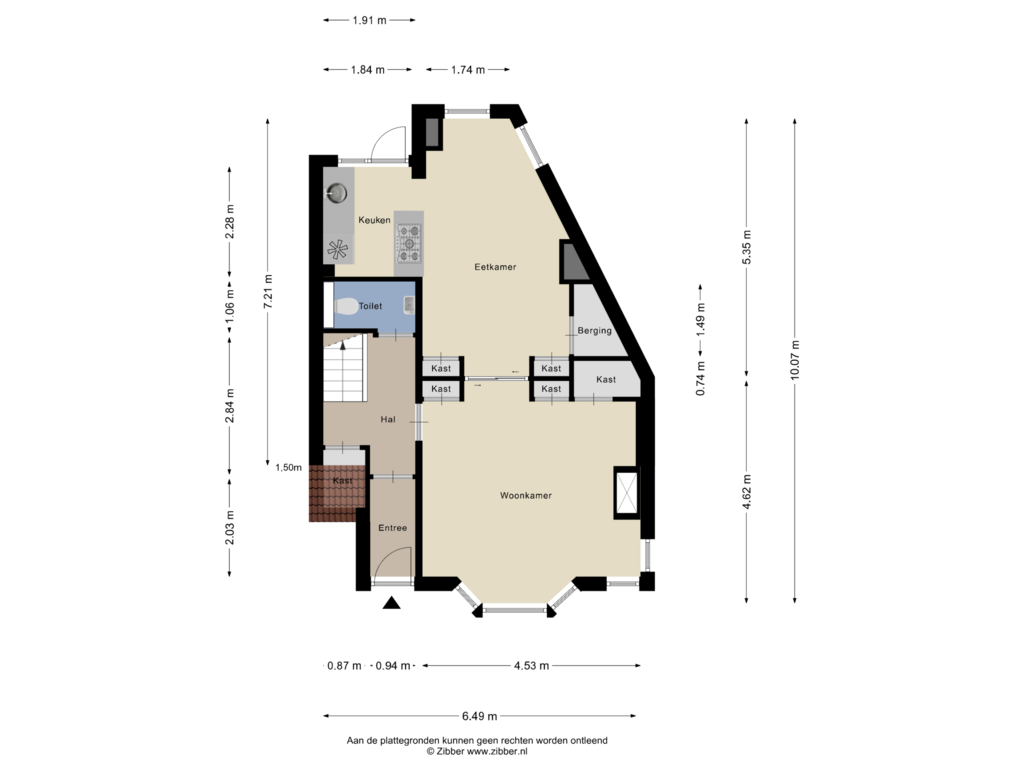 Bekijk plattegrond van Begane grond van Schielaan 24-A