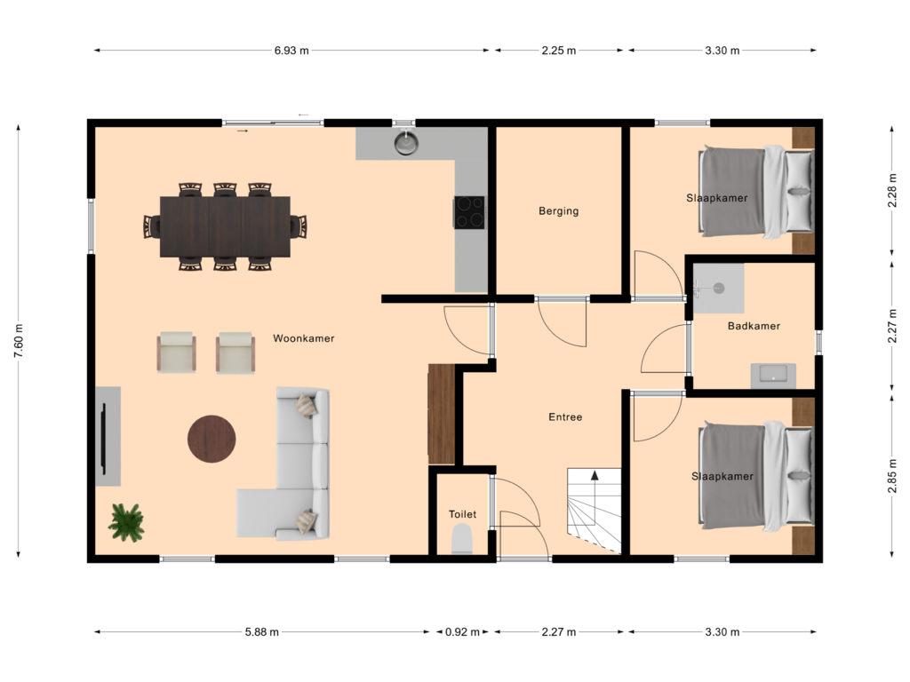 Bekijk plattegrond van First floor van Meers 30-23