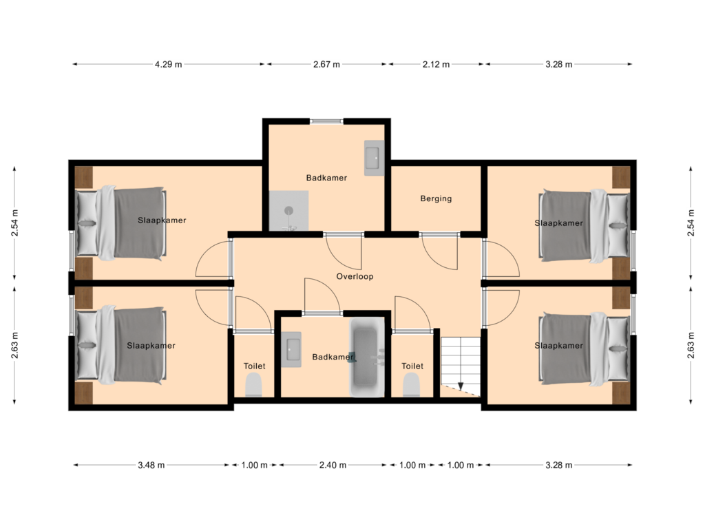 Bekijk plattegrond van Floor 1 van Meers 30-23