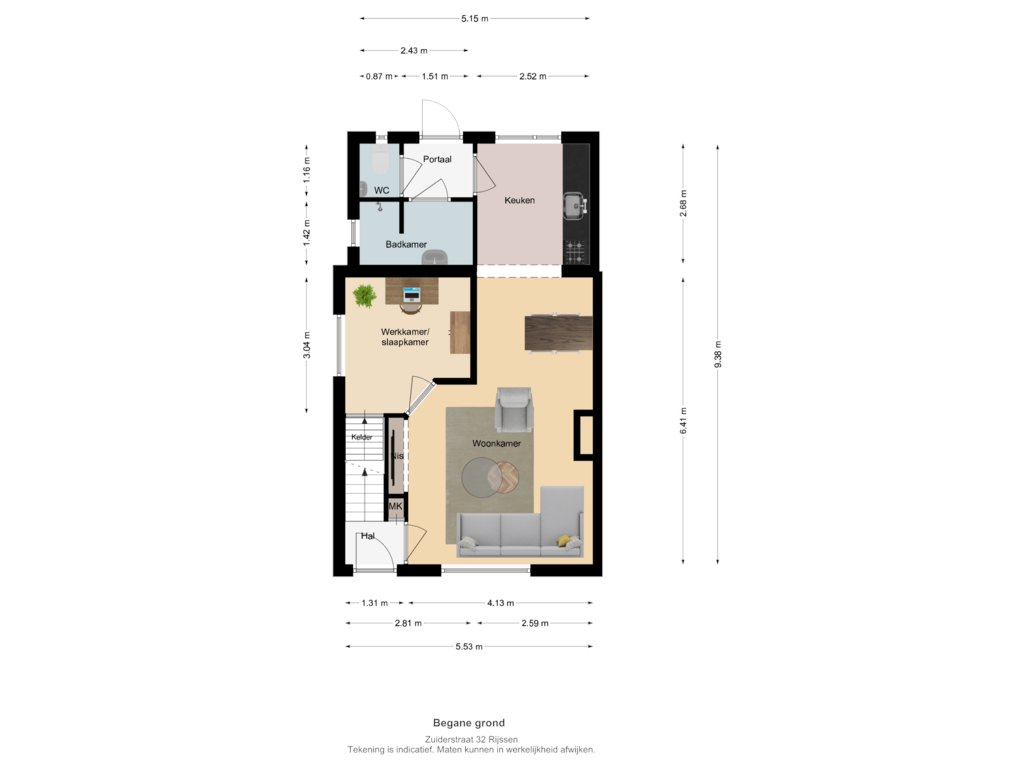 Bekijk plattegrond van BG van Zuiderstraat 32