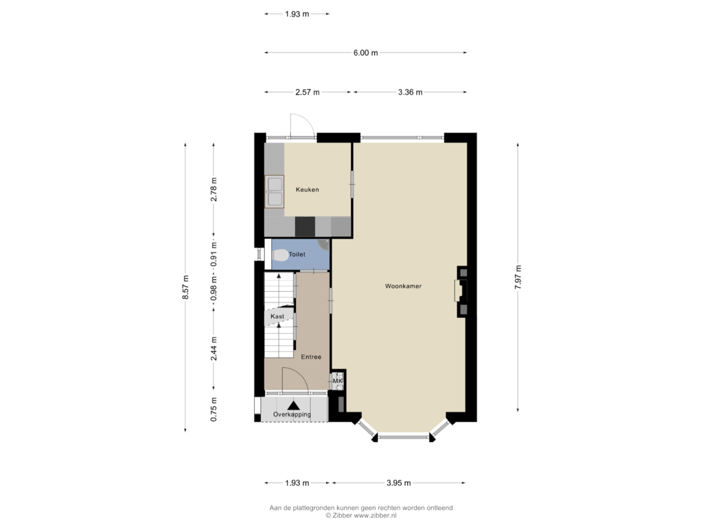 Bekijk plattegrond van Begane Grond van Julianastraat 43