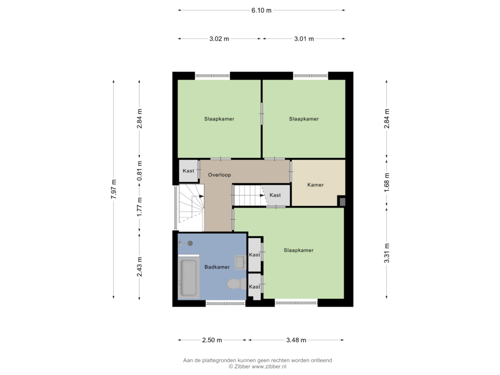 Bekijk plattegrond van Eerste Verdieping van Julianastraat 43