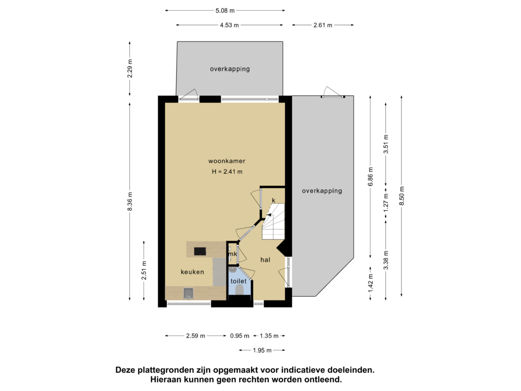 View floorplan of Begane grond of Grasheuvel 18