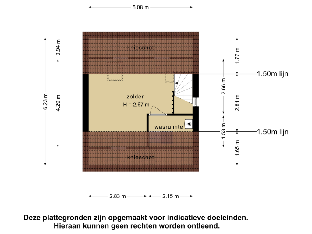 View floorplan of 2e  verdieping of Grasheuvel 18