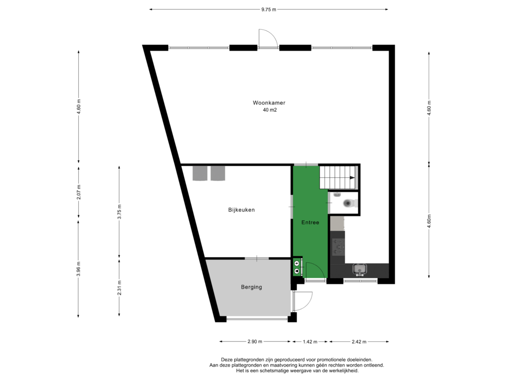 Bekijk plattegrond van Begane grond van L. Wilkensstraat 5