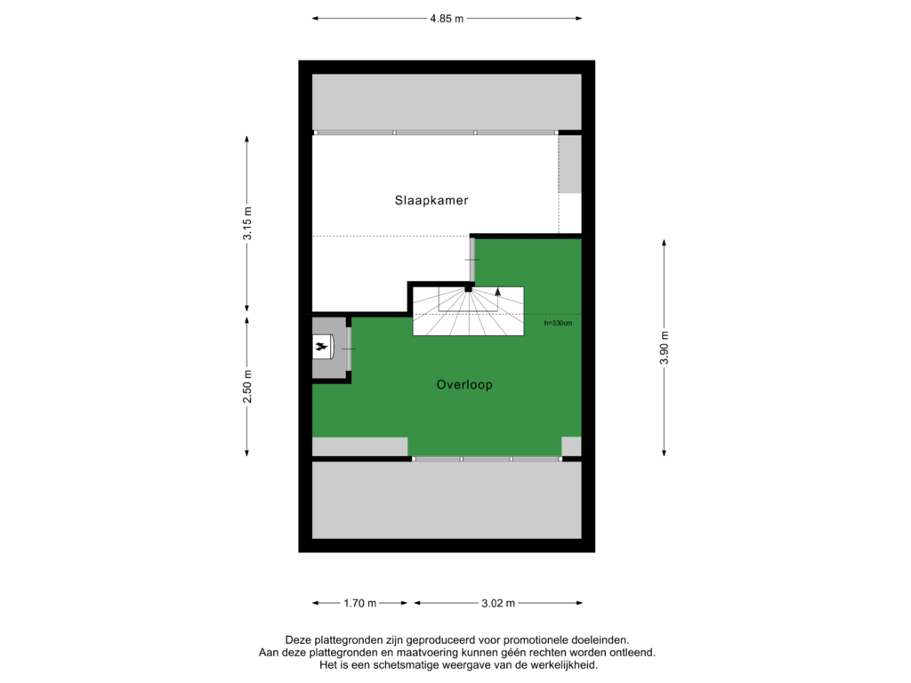 Bekijk plattegrond van Zolder van L. Wilkensstraat 5