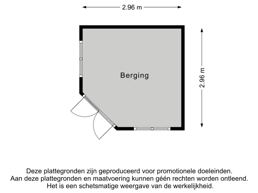 Bekijk plattegrond van Berging van L. Wilkensstraat 5