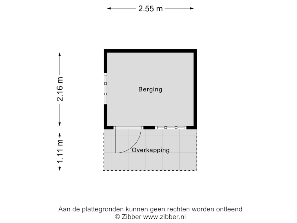 Bekijk plattegrond van Berging van Esdoornlaan 6