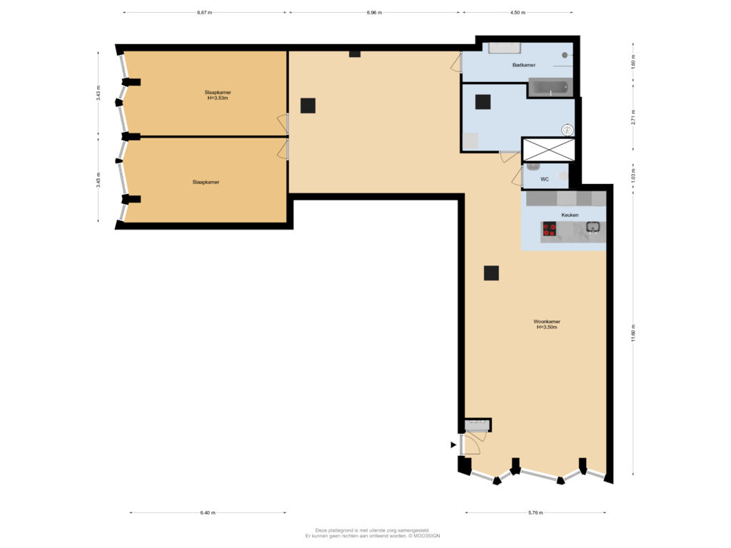 Bekijk plattegrond van Appartement van Sint Maartenpad 7