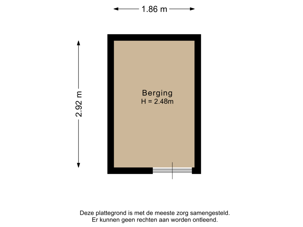 Bekijk plattegrond van Berging van Plein 15 Augustus 6