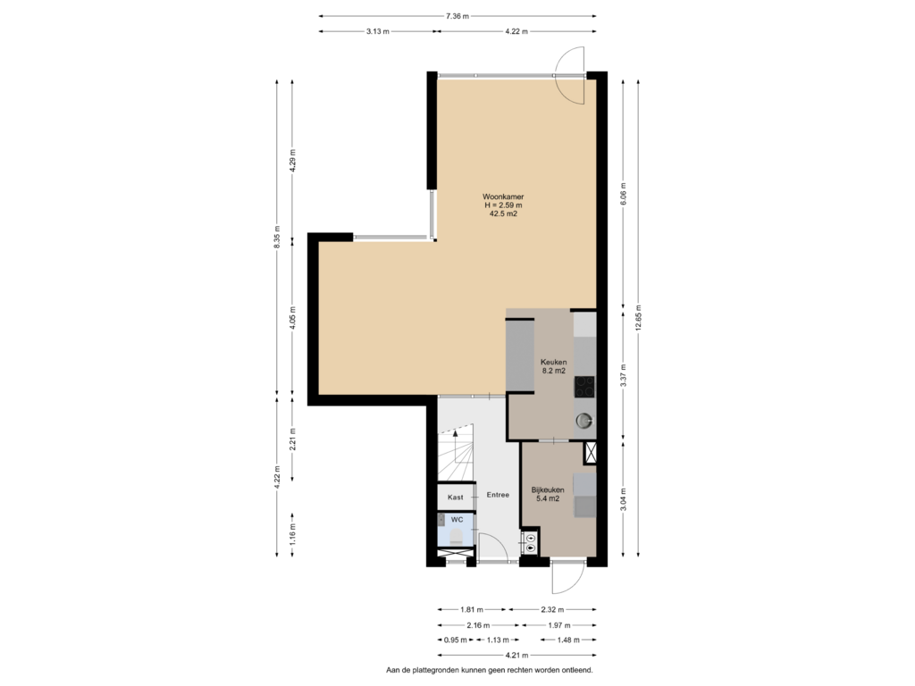 Bekijk plattegrond van Begane Grond van Timothee 28