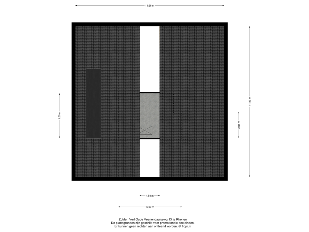Bekijk plattegrond van Zolder van Verl Oude Veenendaalsewg 13