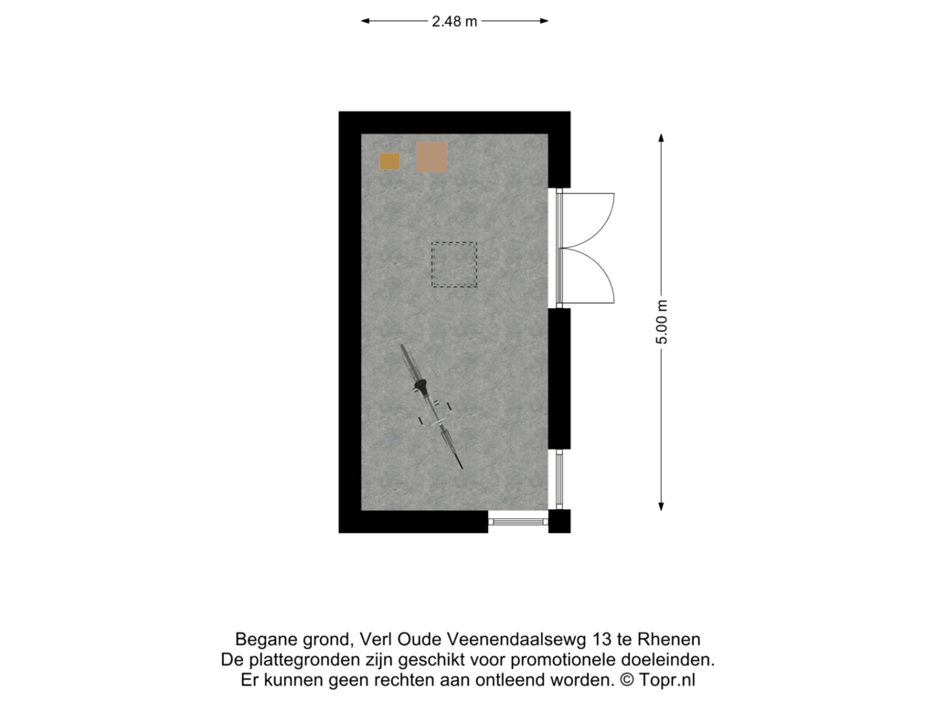 Bekijk plattegrond van Berging van Verl Oude Veenendaalsewg 13