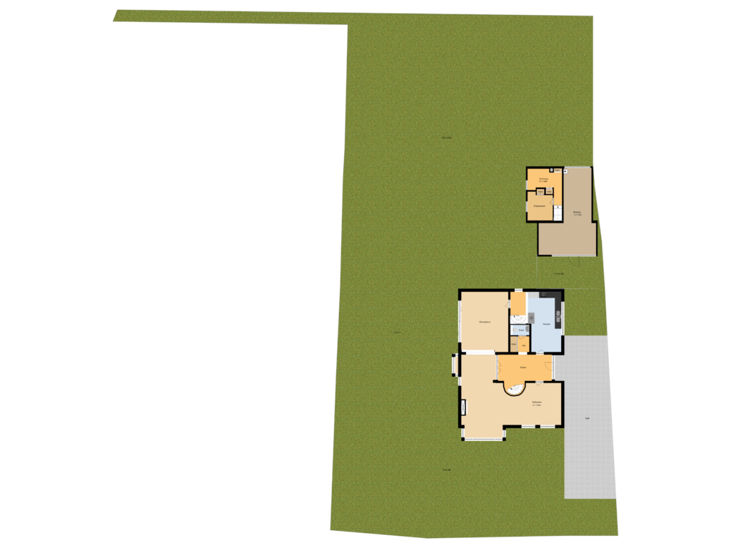 Bekijk plattegrond van Situatie van Beethovenweg 26