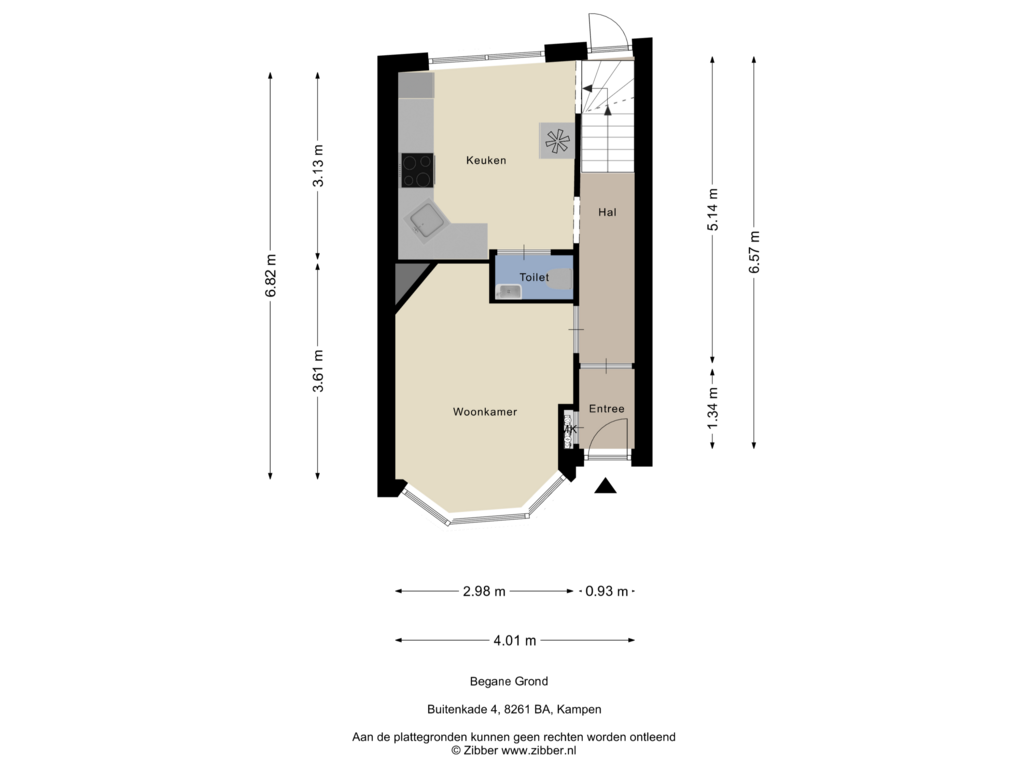 Bekijk plattegrond van Begane Grond van Buitenkade 4