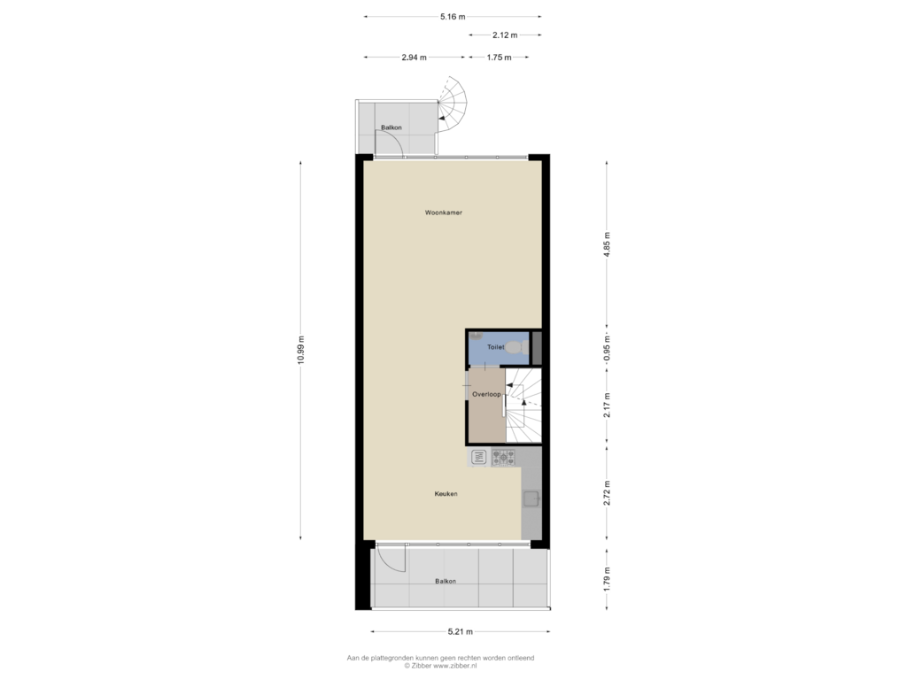 Bekijk plattegrond van Eerste Verdieping van Brasem 14