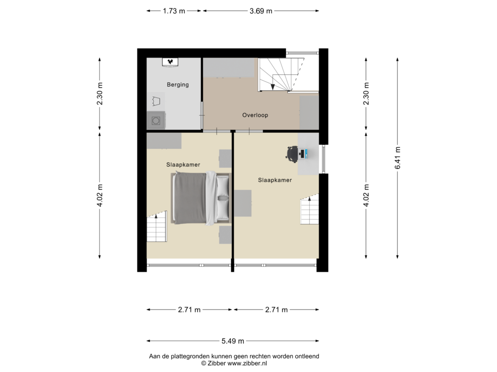 Bekijk plattegrond van Tweede verdieping van Livingstonestraat 62