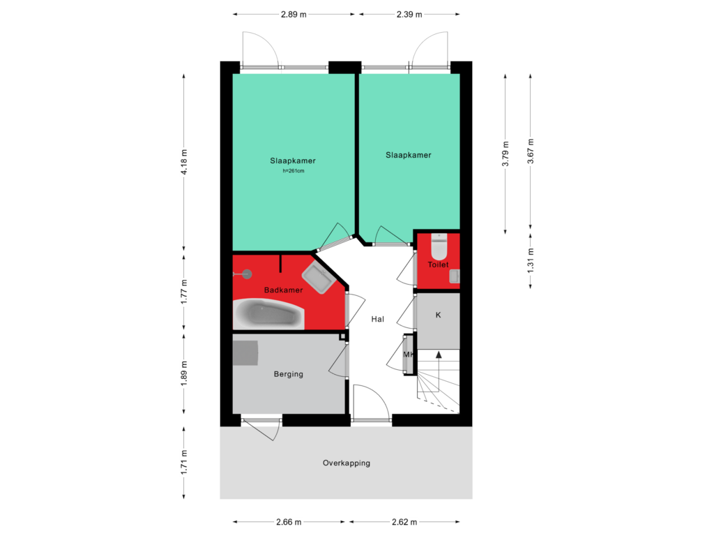 View floorplan of Begane Grond of Potbeker 46