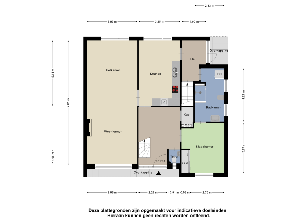 Bekijk plattegrond van Begane Grond van Moostenstraat 16