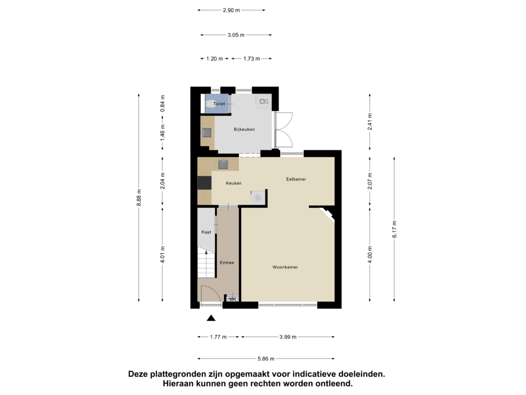 Bekijk plattegrond van Begane Grond van Beatrixlaan 2