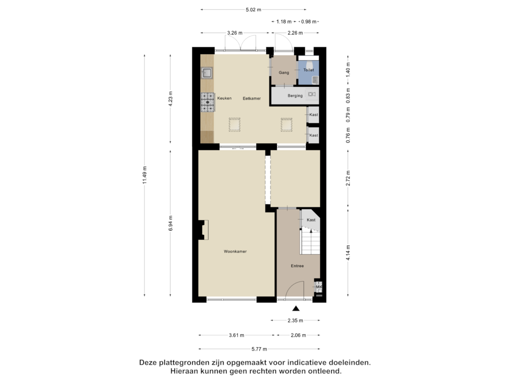 View floorplan of Begane Grond of Mgr Dr Meuwesestraat 16