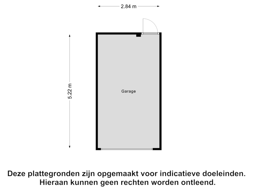 View floorplan of Garage of Mgr Dr Meuwesestraat 16