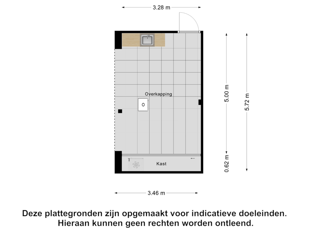 View floorplan of Overkapping of Mgr Dr Meuwesestraat 16