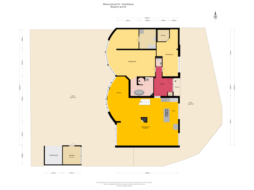 Bekijk plattegrond van Begane grond van Wilsonstraat 93