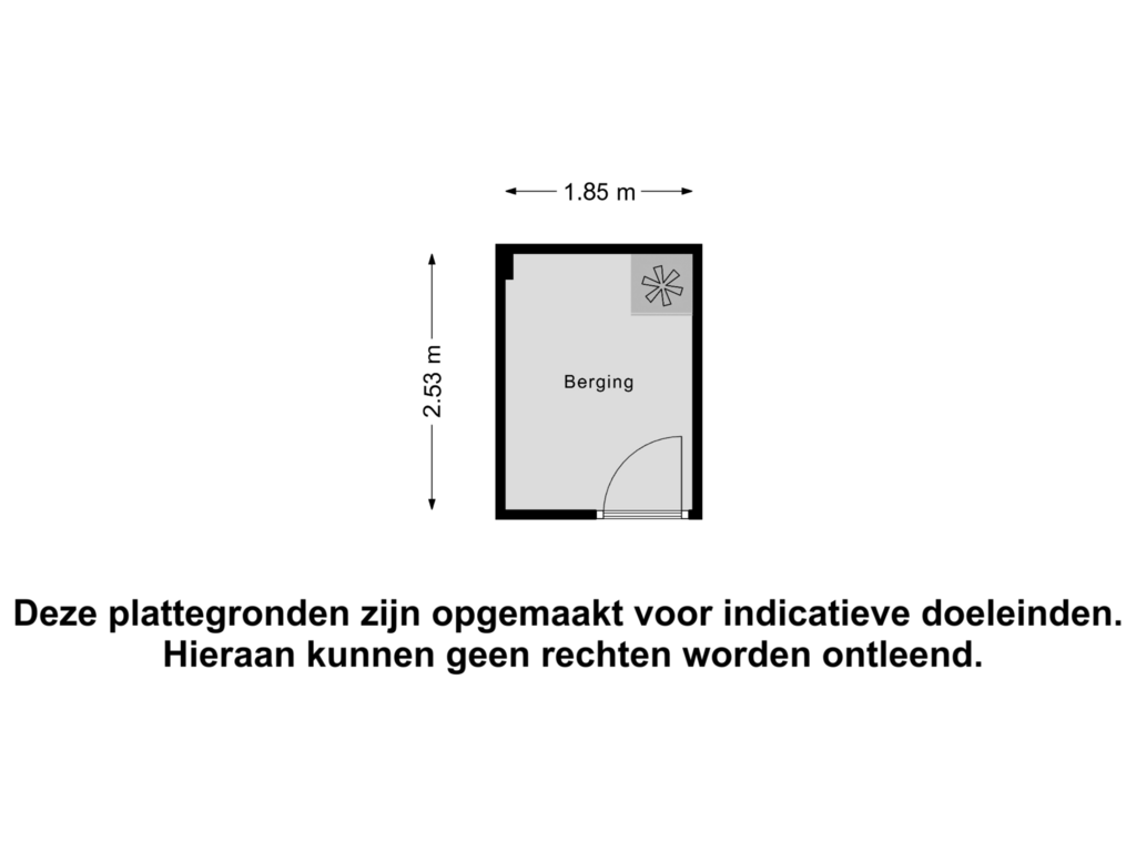 View floorplan of Berging of Weidestraat 19