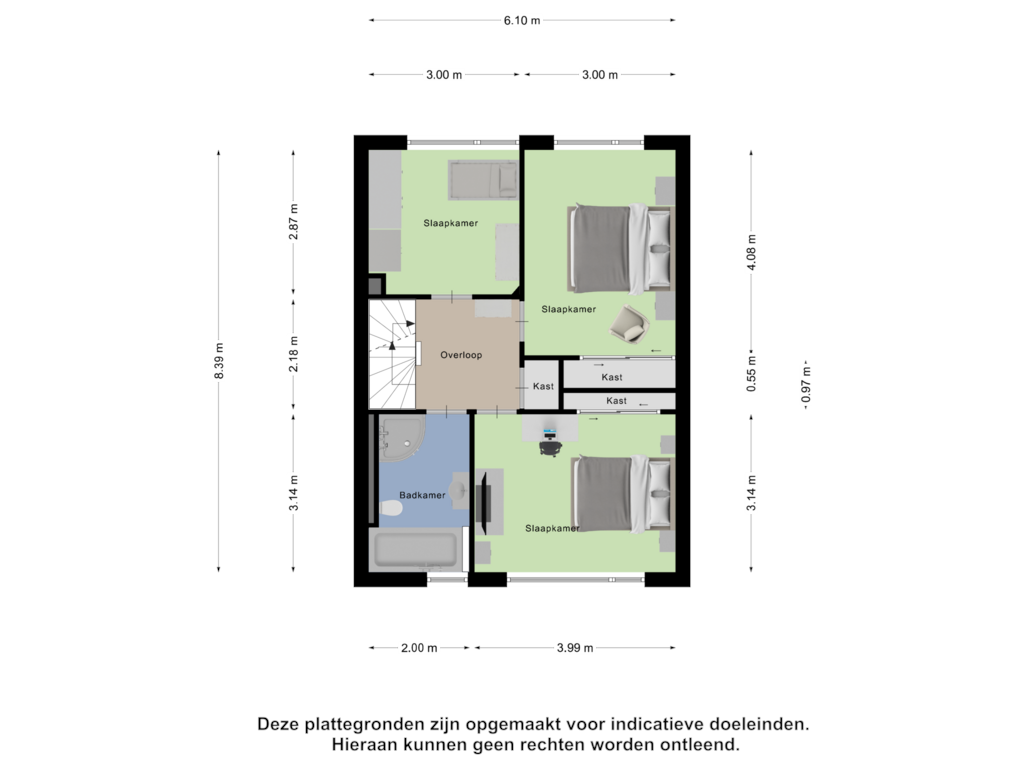 View floorplan of Eerste Verdieping of Anjelierstraat 4