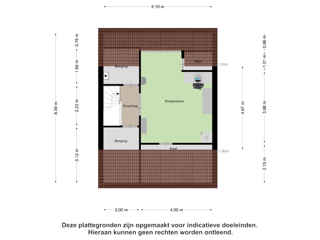 View floorplan of Tweede Verdieping of Anjelierstraat 4