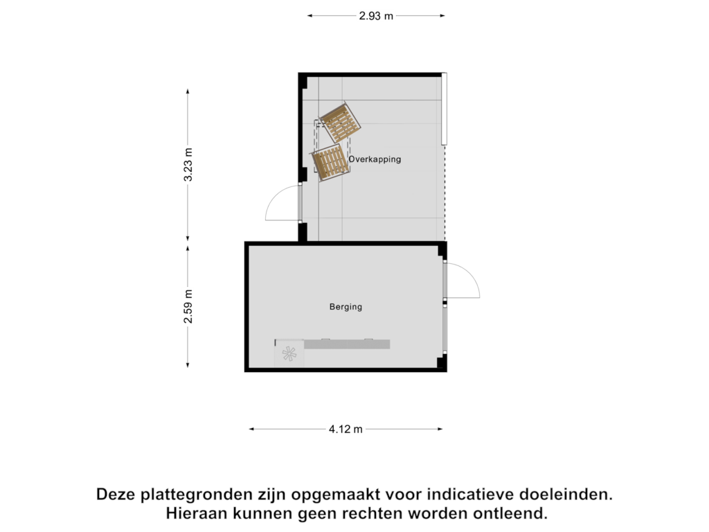 View floorplan of Berging of Anjelierstraat 4