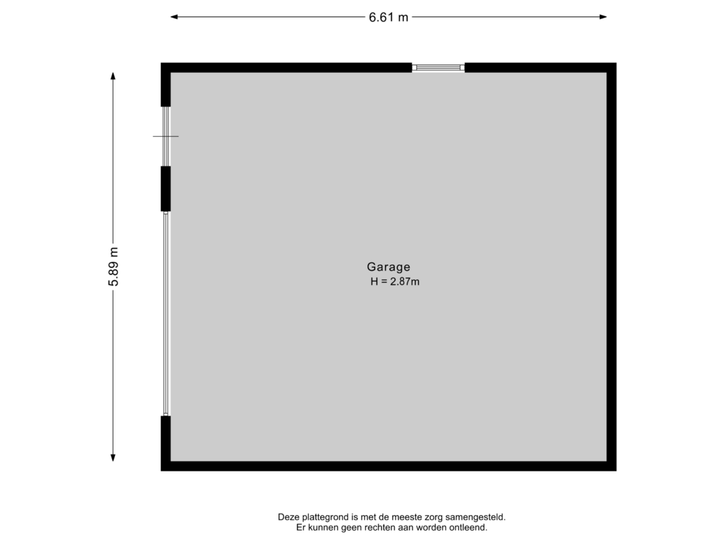 Bekijk plattegrond van Garage van Unikenkade 34-A