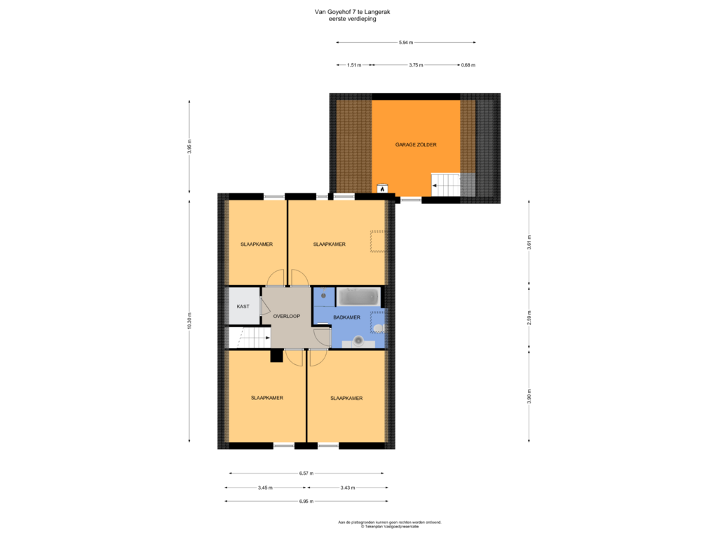 Bekijk plattegrond van Eerste Verdieping van Van Goyehof 7