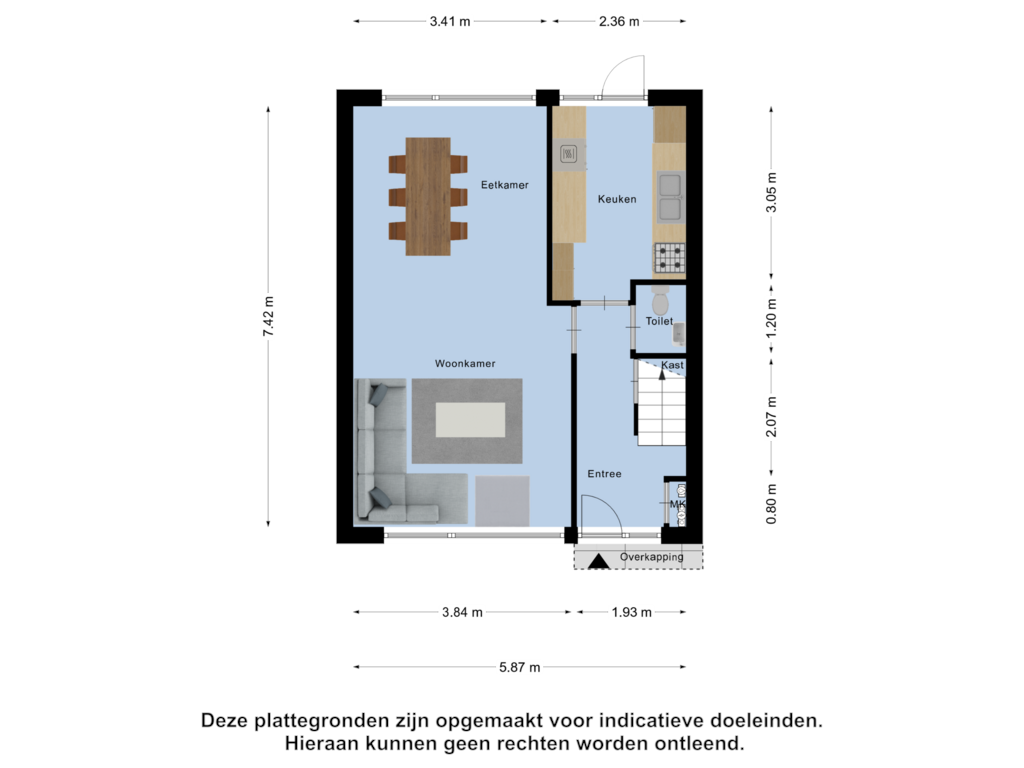 View floorplan of Begane Grond of J.P. Grootstraat 14