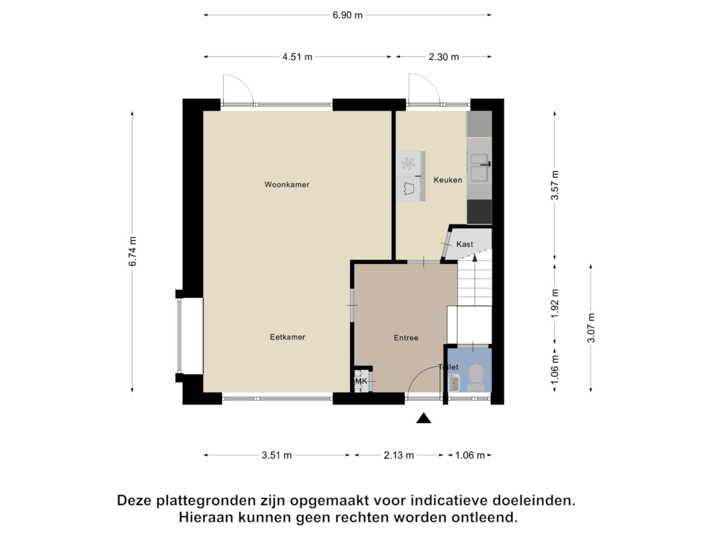 Bekijk plattegrond van Begane Grond van Talmalaan 9