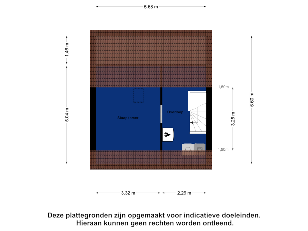 Bekijk plattegrond van Tweede Verdieping van Tuinfluiterlaan 80