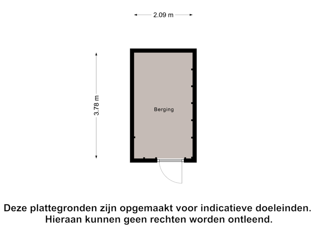 Bekijk plattegrond van Berging van Tuinfluiterlaan 80