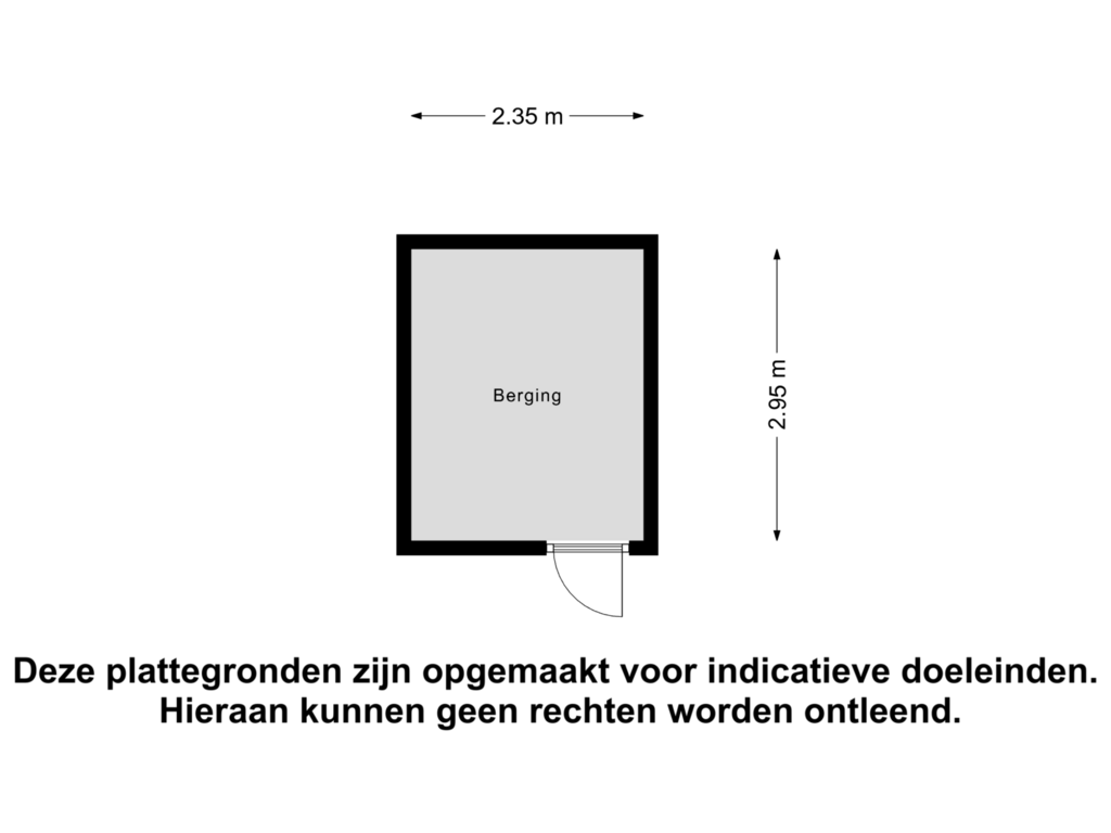 Bekijk plattegrond van Berging van Beverveen 417