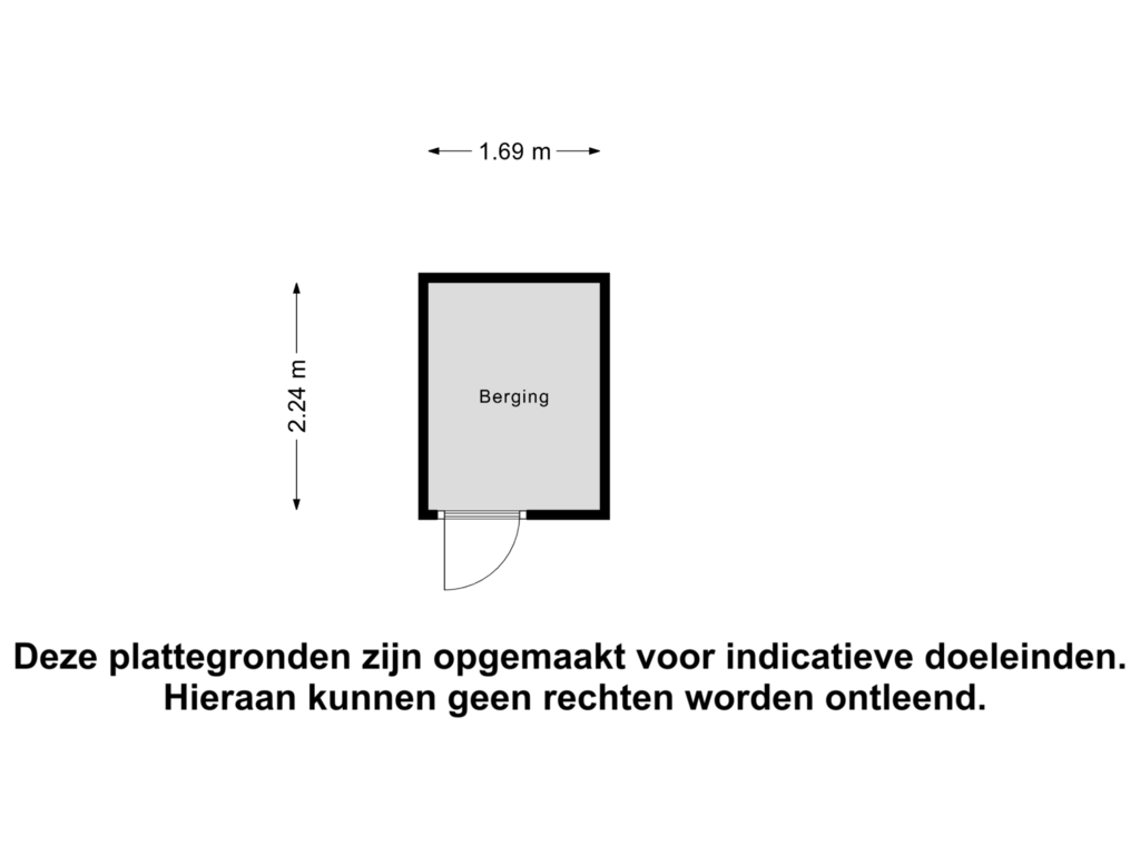 View floorplan of Berging of Franciscusberg 10