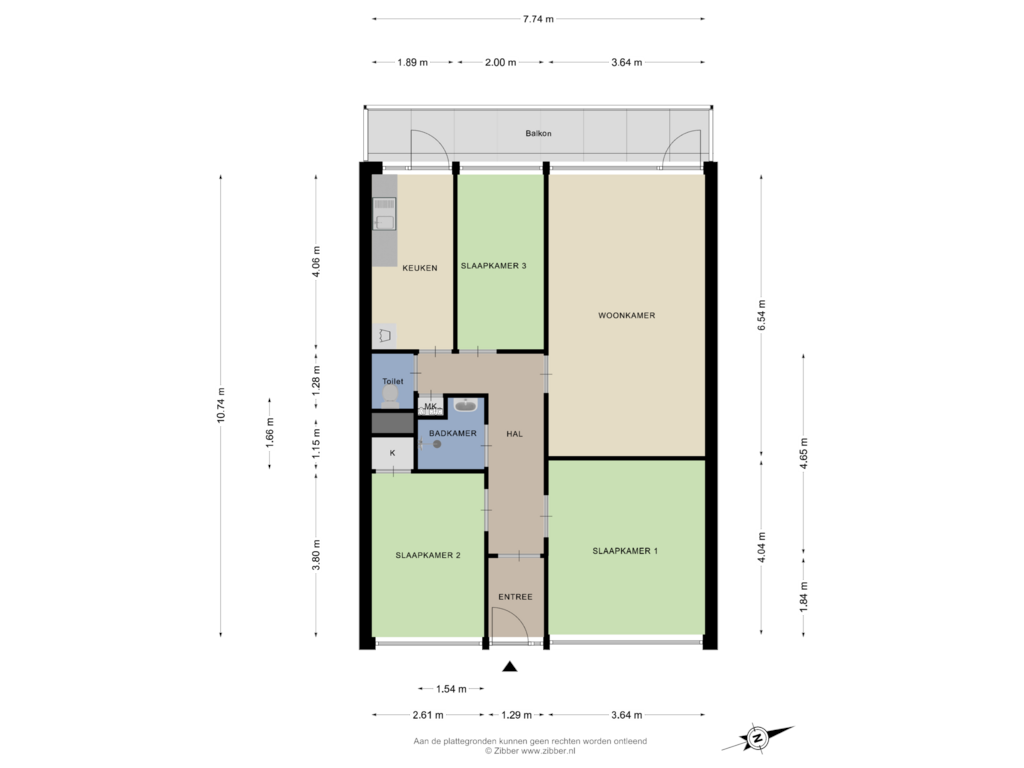 Bekijk plattegrond van Appartement van Briljantstraat 378